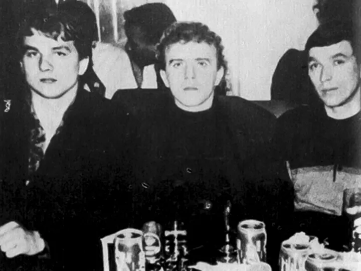 Александр Сухоруков, Андрей Исаев и неизвестный Александр Сухоруков, Андрей Исаев и неизвестный